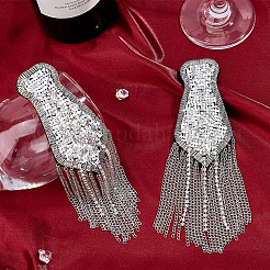 2шт модные погоны с кисточками&nbsp;DIY-FH0008-89B-P