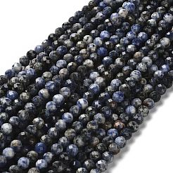 Природный содалит бисер нитей&nbsp;LS-G-RM2025-A19-7mm