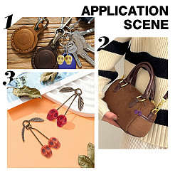 64 шт. подвески в виде черепа в форме вишни из синтетической бирюзы двух цветов PALLOY-AR00020