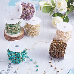 Цепочки из бисера из натурального розового кварца CHC-SZ0001-62L