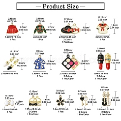 20шт 20 стиля подвески из сплава с эмалью&nbsp;ENAM-YW0003-91