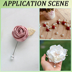 40 шт. булавки для галстука из нержавеющей стали в форме листа для женщин JEWB-SC0001-75E