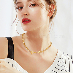 2 шт. 2-цветное ожерелье из сплава с цепочкой для мужчин и женщин NJEW-AN0001-19