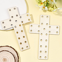 Пасхальный незаконченный деревянный крест&nbsp;WOOD-SP0001-69