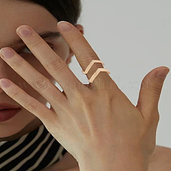 2 шт. 2-х цветные кольца-манжеты из цинкового сплава для женщин&nbsp;RJEW-LP0005-16