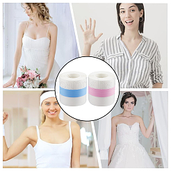 2 рулон 2 цвета 5м нетканый материал невидимая самоклеящаяся лента для груди AJEW-GF0008-87