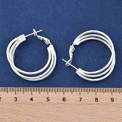 Тройные серьги-кольца из латуни для женщин EJEW-U055-01S