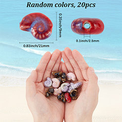 2 set di perline di porcellana fatte a mano per accessori fai da te per braccialetti&nbsp;PORC-SP0001-28