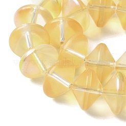 Стеклянные бусины с гальваническим покрытием &nbsp;EGLA-G038-01A-HP02