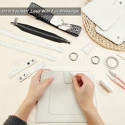 DIY Pu-Leder stricken häkeln Beuteltaschen&nbsp;DIY-WH0196-47B