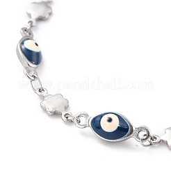 Браслеты из звеньевой цепи из нержавеющей стали 304 BJEW-P267-P