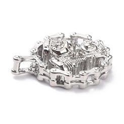 Латунные микро проложить кубического циркония подвески&nbsp;ZIRC-O044-13P