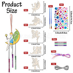 Набор для изготовления деревянных колокольчиков своими руками DIY-WH0600-005