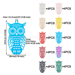 40 шт. филигранные подвески из нержавеющей стали 430 и 201 STAS-TA0001-98