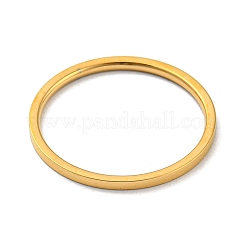 Anello semplice a fascia in acciaio inossidabile 304 con rivestimento ionico (IP) per uomo e donna&nbsp;X-RJEW-F152-05G-E