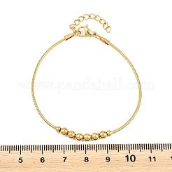 201 Armband aus runden Stahlperlen&nbsp;BJEW-D458-06G