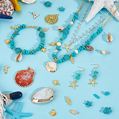 Подвески из ракушек и сплавов&nbsp;FIND-PH0028-34