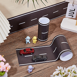 家庭用幅木用PVC装飾ステッカー  ブラック  101x0.3mm  2m / pc&nbsp;PVC-WH0017-009A