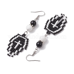 Boucle d'oreille pendante en acier inoxydable 304&nbsp;EJEW-MZ00193