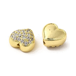 Valentinstag Messing Micro Pavé klare Zirkonia Perlen&nbsp;FIND-C045-03G