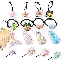 ПВХ пластик с кабошонами из смолы KY-CJ0001-55