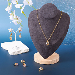 4 шт. 2 стиля подвесок в подарочной коробке из натурального розового кварца и кристалла кварца&nbsp;G-TA0001-98