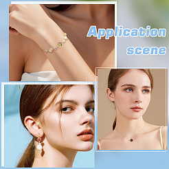 10 шт. 10-х цветные латунные подвески-соединители с микропаве из кубического циркония&nbsp;KK-WR0001-67