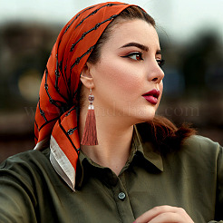 28 шт. 14-цветные полиэстеровые подвески с кисточками HJEW-TA0001-07