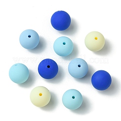 Perles en acrylique opaque de style caoutchouté&nbsp;LS-MACR-CJC0009-02D