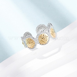 Открытые кольца манжеты из нержавеющей стали 304&nbsp;RJEW-H266-04C-GP