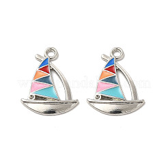 Alliage supports strass pendentif en émail&nbsp;LS-ENAM-B050-14P-03