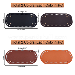 4 stücke 4 arten pu leder stricken häkeln taschen nagel boden shaper pad&nbsp;DIY-WR0001-14