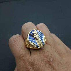 Fingerringe aus 304 Edelstahl und Emaille für Herren&nbsp;FS-WGE3B17-04