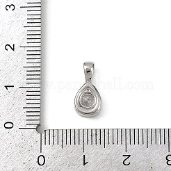 Подвески из латуни с прозрачным фианитом&nbsp;KK-L238-24P