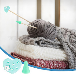 Силиконовые сердечки и синтетические резиновые конусы для спиц DIY-NB0010-18