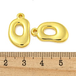 304ステンレスペンダント  オーバルチャーム  18KGP本金メッキ  21x12x3.5mm  穴：2mm&nbsp;STAS-Z085-13G