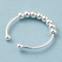 925 offener Manschettenring aus Sterlingsilber&nbsp;LS-RJEW-P091-01B-S