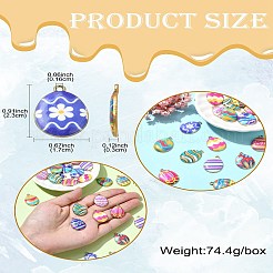 Подвески из сплава с принтом 28 цветов&nbsp;FIND-CJ0002-88