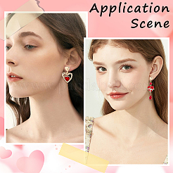 20 шт. латунные серьги-гвоздики&nbsp;KK-BBC0022-27