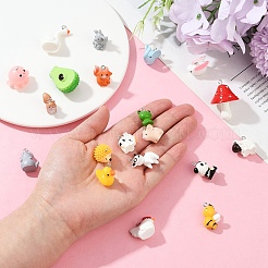 21шт 21 стиля непрозрачные подвески из смолы&nbsp;RESI-YW0003-27