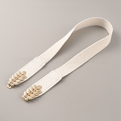 Нейлоновый эластичный ремень-цепочка с искусственной кожей&nbsp;AJEW-WH0248-309C