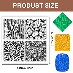 Коврик с текстурой силиконовой глины&nbsp;AJEW-WH0447-027