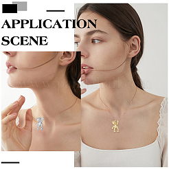 12шт 2 цвета латунные подвески KK-ME0001-36