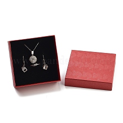 Квадратные картонные шкатулки для драгоценностей CBOX-A009-01C