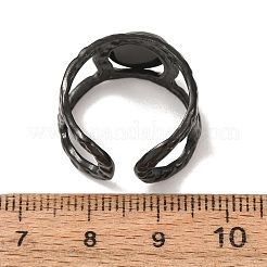 Componenti dell'anello del bracciale in acciaio inossidabile 304 martellato&nbsp;SA-CBAC0DF-02A-EB