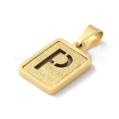 Подвески-алфавиты из нержавеющей стали 304 STAS-S152-01G-P