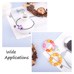 100 шт. 2 вида матовых акриловых бусин FACR-BT0001-01