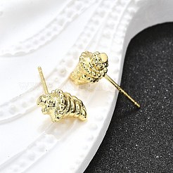 Латунь серьги EJEW-H157-01G-02