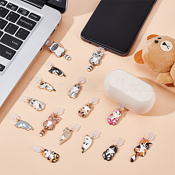 15 шт. 15 стиля пластиковых мобильных пылезащитных заглушек HJEW-OC00185