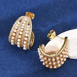 Clous d'oreilles en laiton&nbsp;KK-U058-68G